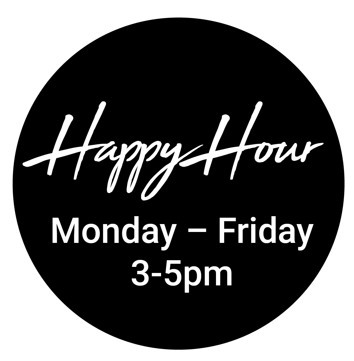Plough Inn Happy hour every Monday too Friday from 3 pm to 5pm
